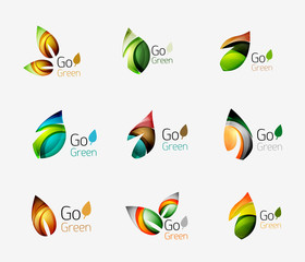 Geometric abstract nature logo