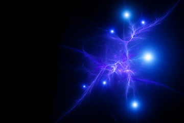abstract blue background, energy