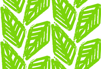 Vector seamless pattern with careless eco lements. Abstract background made using of brush smears. Monochrome hand drawn texture