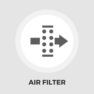 Air filter flat icon