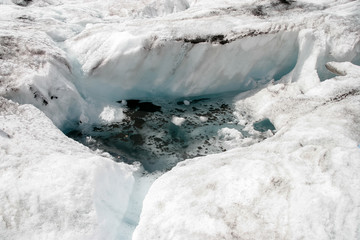 Pollution at the Athabasca Glacier