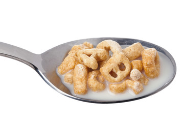 cereals on the spoon