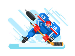 Hockey player character