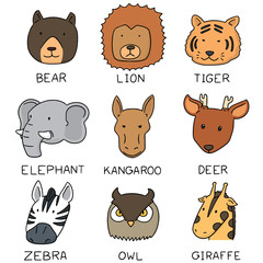 vector set of animal