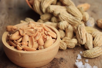 fried peanuts and salt