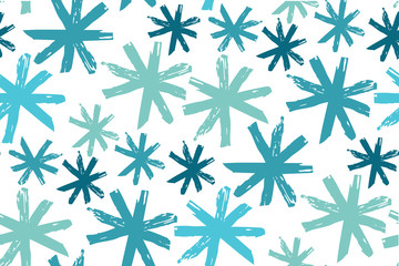Art pattern with snowflakes