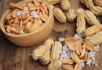 fried peanuts and salt