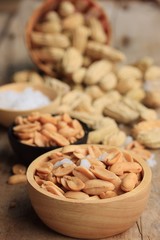 fried peanuts and salt