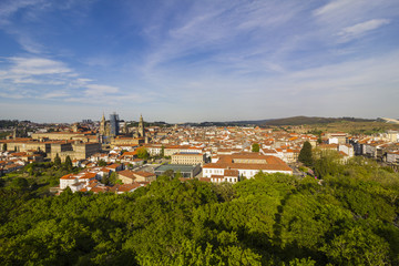 Fototapeta na wymiar Vistas de Santiago de Compostela