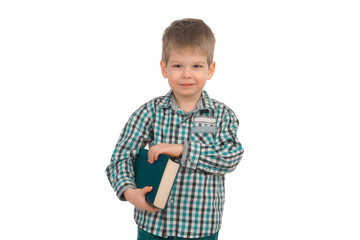 Little boy with book