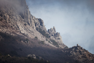 Mountains in the clouds
