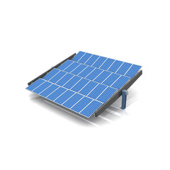 solar cells syetem 3d rendering