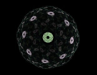 Abstract lens flare space or time travel concept background