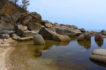 Sea of Japan in the spring