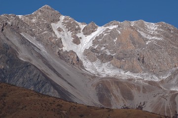 Fototapeta premium Some Snow covered mountains in Huanglong Scenic Areas