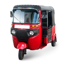 Red tuk tuk