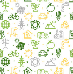 Ecology Background Pattern. Vector