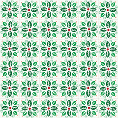 Traditional ornate portuguese tiles azulejos. Vintage seamless pattern. Abstract background. Vector illustration