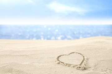 summer background of beach 