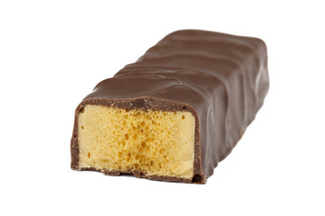 chocolate bar with caramel toffee