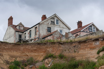 Fototapeta na wymiar Coastal erosion at Happisburgh Norfolk