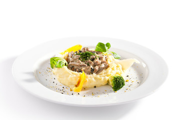 Beef Stroganoff with Mashed Potato
