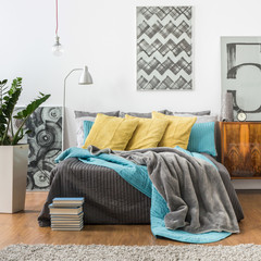 Cozy bedroom in modern style