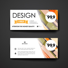Set of modern design banner template in abstract style