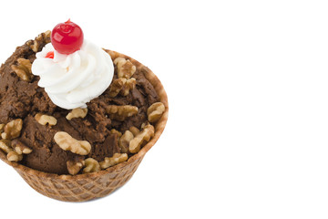 chocolate ice cream cone