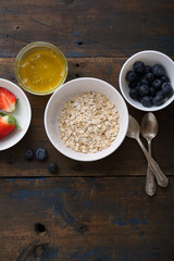 cereal and berry food background