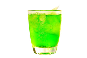 Fresh drinks with ice.