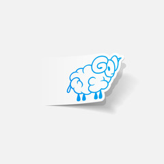 realistic design element: sheep