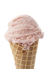 berry ice cream cone