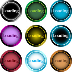 Clipart color icon loading and arrow