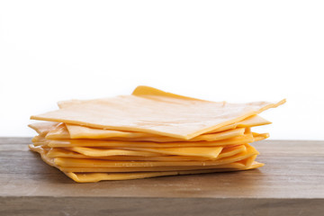 thin slices of cheddar cheese