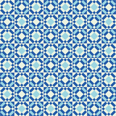 Traditional ornate portuguese tiles azulejos. Vintage seamless pattern. Abstract background vector