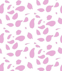 pink flying petals of sakura. vector background. 