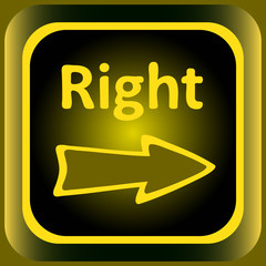 Icon yellow to the right