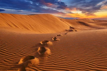 Selbstklebende Fototapete Sandige Wüste Wüste