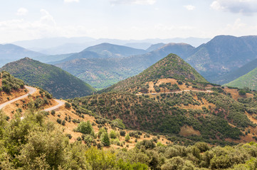 Obraz premium Горные холмы Греции