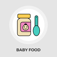 Baby Food Flat Icon