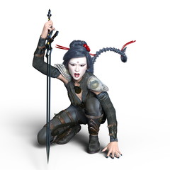 Obraz premium 女性戦士