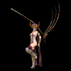 モンスターマスクの女性