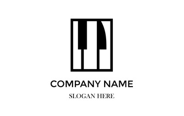 Music business company logo