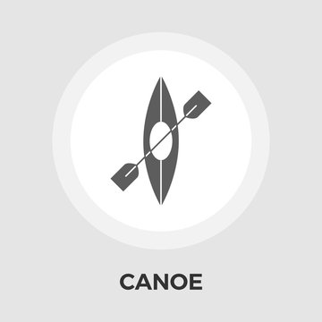 Canoe Vector Flat Icon