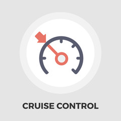 Cruise control flat icon