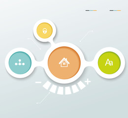 Minimal Timeline Infographic design, diagram, number options, we