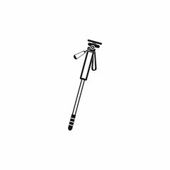 Monopod icon, simple style