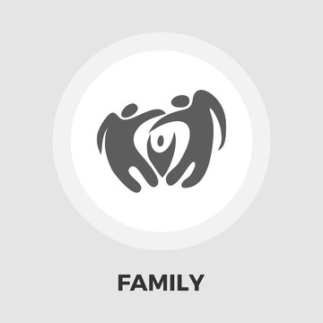 Family flat icon
