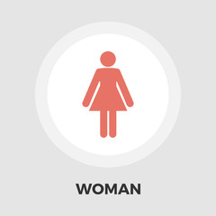 Female gender flat icon